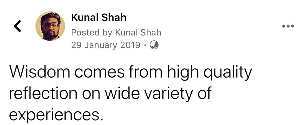 Kunal Shah - Tweet